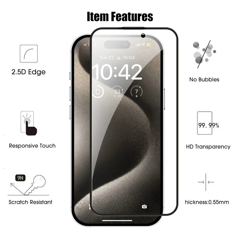 Protections d'écran Lot de 3 films anti-regards en verre trempé pour iPhone 16, protections d'écran faciles à installer pour iPhone 16 Pro Max Plus