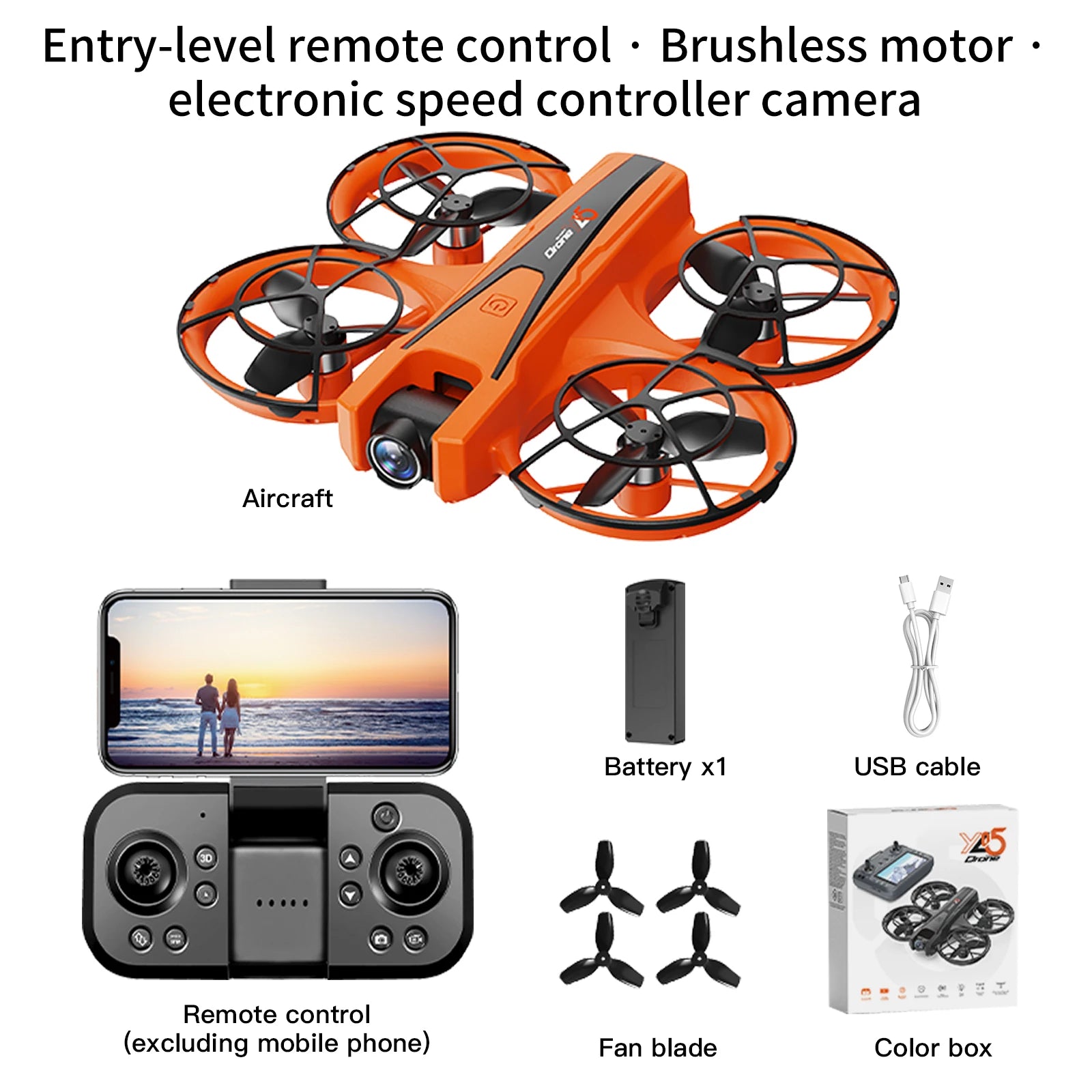 2025 YL05 Drone 8K HD avec Caméra et Écran – Quadcopter RC 360° Flip