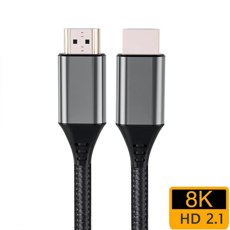 Câble numérique 8K compatible HDMI pour Xiaomi Mi Box 8K/60Hz 4K/120HZ 48Gbps, pour PS5, PS4, ordinateur portable, moniteur TV, projecteurs