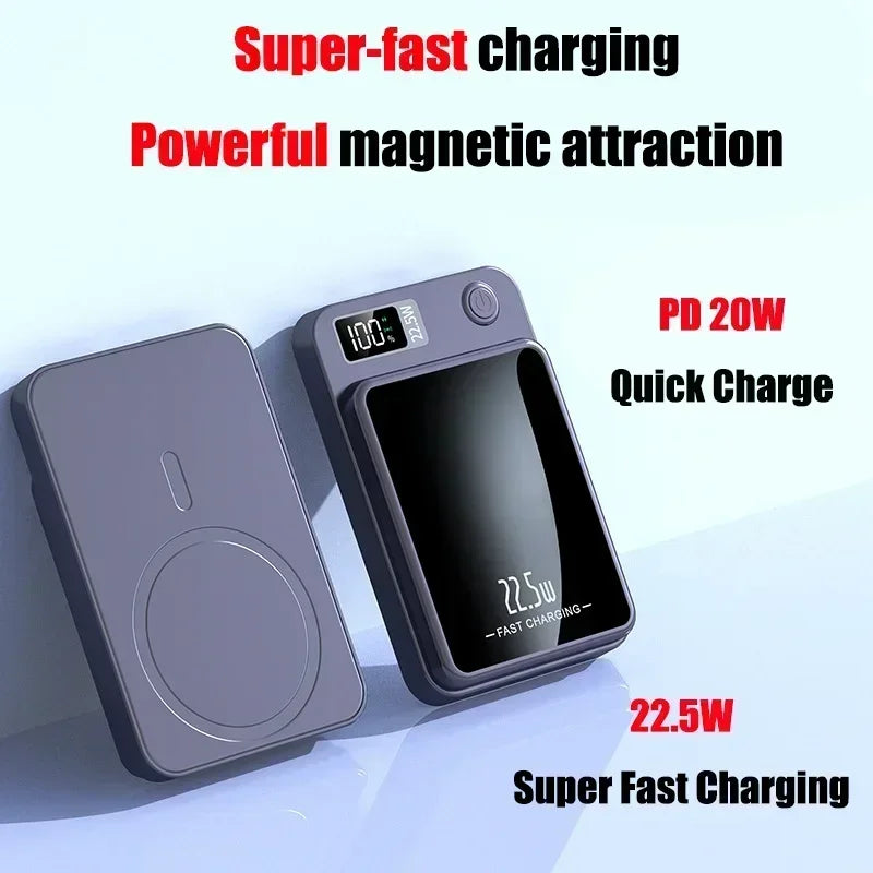 Batterie externe portable, charge super rapide, Huawei P50, Samsung, iPhone Xiaomi Powerbank,