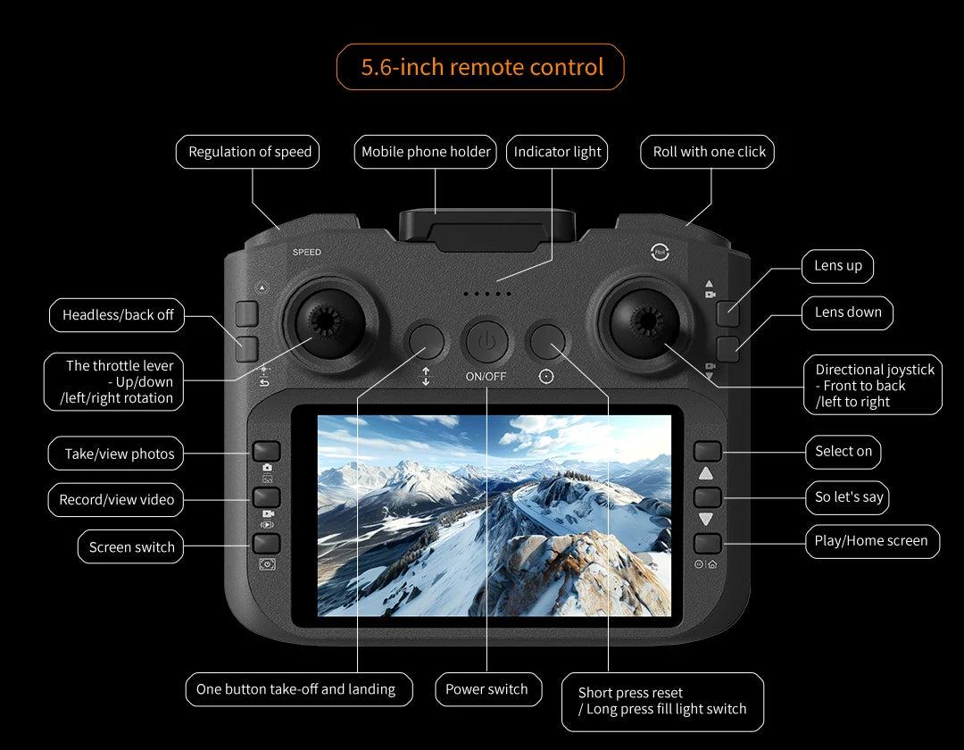 A21 Pro Mini Drone 4K – 8K HD, moteur sans balais, écran intégré