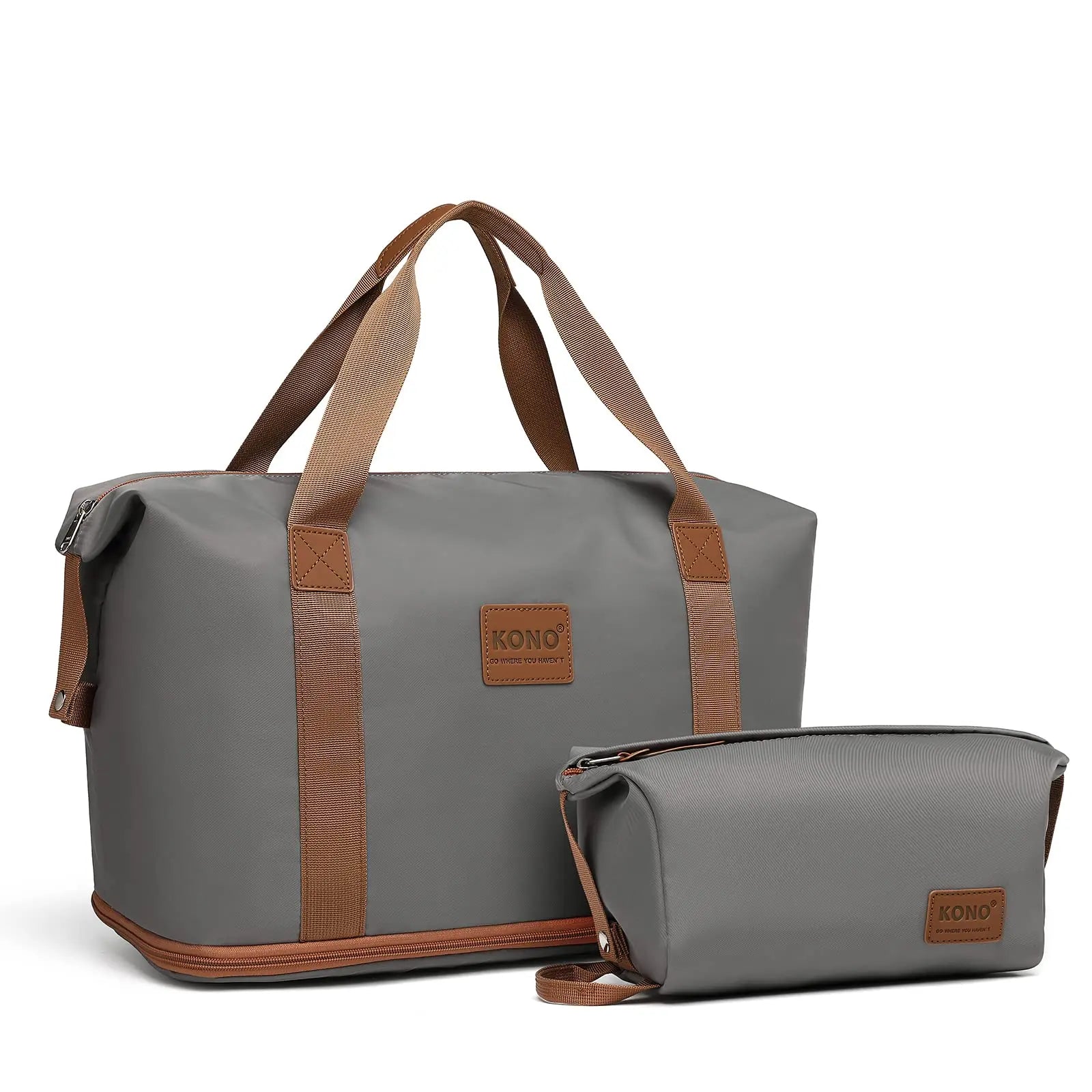 KONO Sac cosmétique étanche 36L, sac de sport et bagage à main pour femme et homme