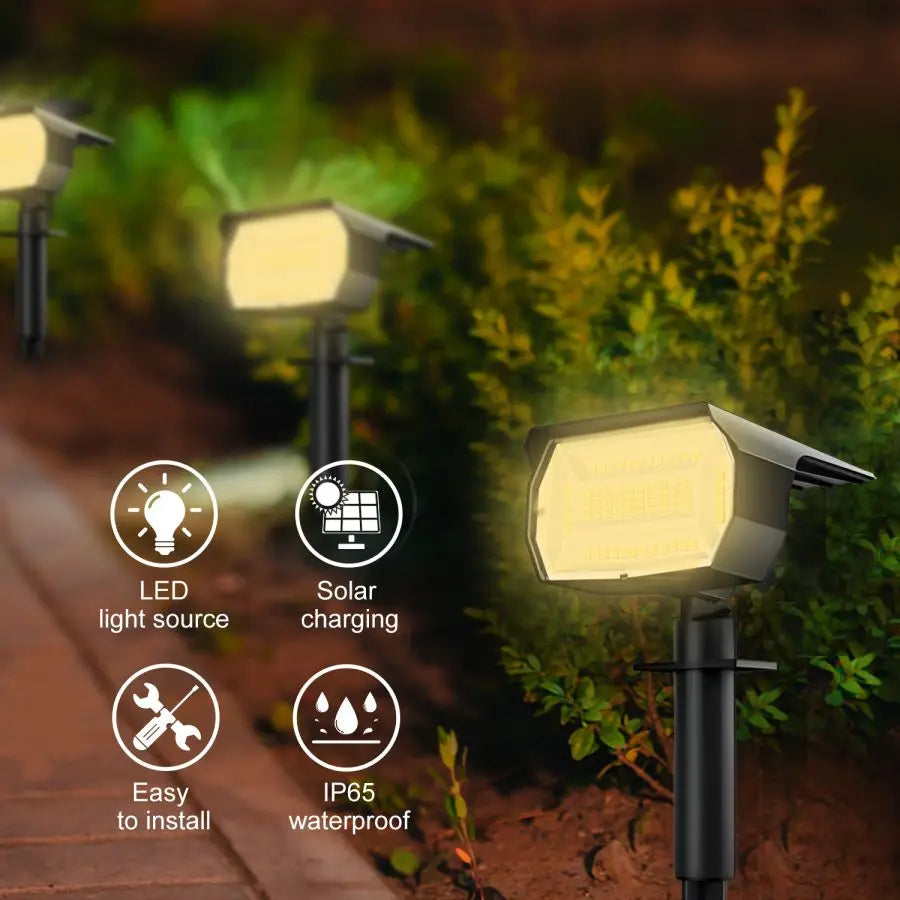 T-NEWSTYLE LED-Solarstrahler – 68/72 LEDs