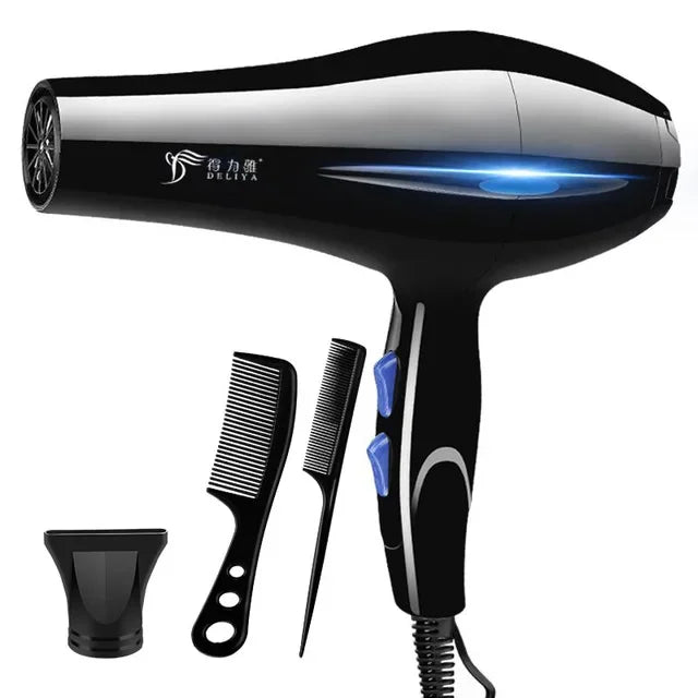 Sèche-cheveux ionique professionnel, chauffage rapide, chaud et froid, réglage, soufflage d'air, collecte d'air, injuste, 2200W