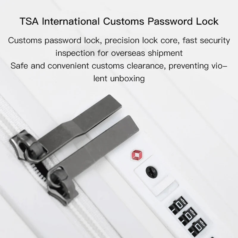  Valise à roulettes silencieuse pour voyage SUSHIMU – hommes et femmes, roues universelles, 20 à 34 pouces