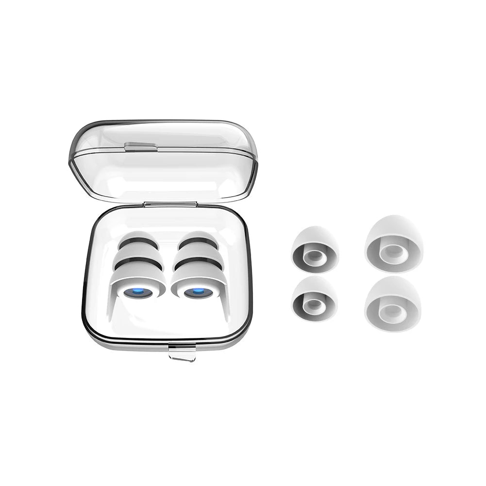 Silikon-Anti-Lärm-Ohrstöpsel zum Schlafen, Geräuschreduzierung, Gehörschutz, Reisen