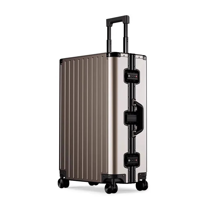 Valise tout en alliage d’aluminium et de magnésium – nouveau modèle 2025, bagage à main pour hommes et femmes, 20 et 24 pouces