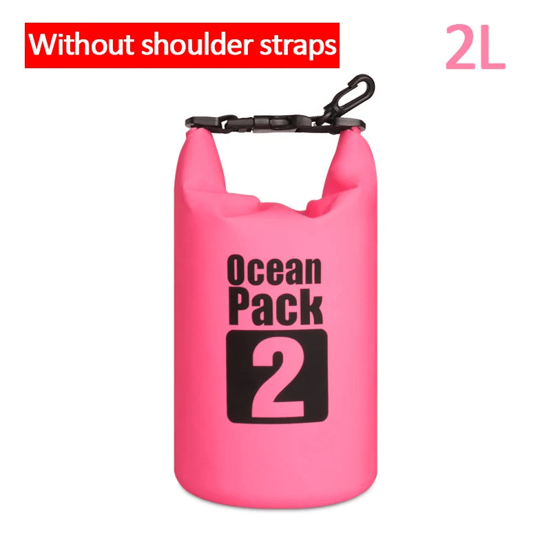 Sac étanche en PVC pour l'extérieur, 5L 10L 20L 30L, rangement pliable pour plongée, pour hommes et femmes, plage, natation, Rafting