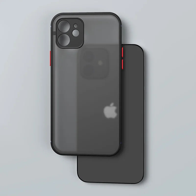Coque antichoc en Silicone souple, rigide transparent pour iPhone Mini X XR XS 7 8 Plus