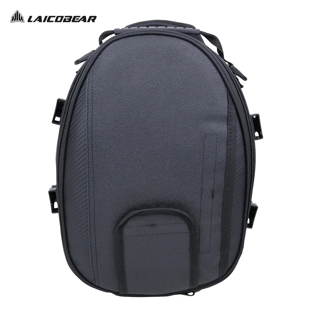Sac de queue de moto étanche, sacoche de grande capacité, sac de siège arrière noir, bagages de voyage pour conducteur