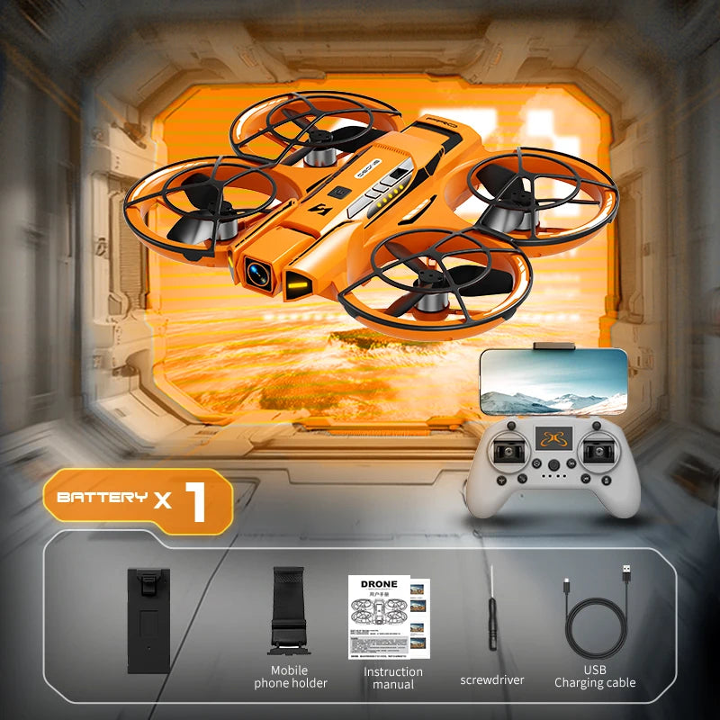 Drone de Course A21 2026 – 4K HD, Moteur Sans Balais, WIFI FPV, Flux Optique, Design Mecha, Quadrirotor jouet RC