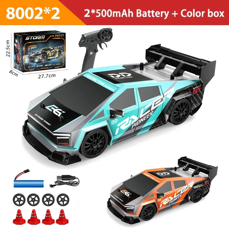 Oike 1:24 télécommande dérive RC voiture 4WD voitures de course à grande vitesse 2.4G modèle de véhicule radiocommandé jouet cadeau pour enfants adultes