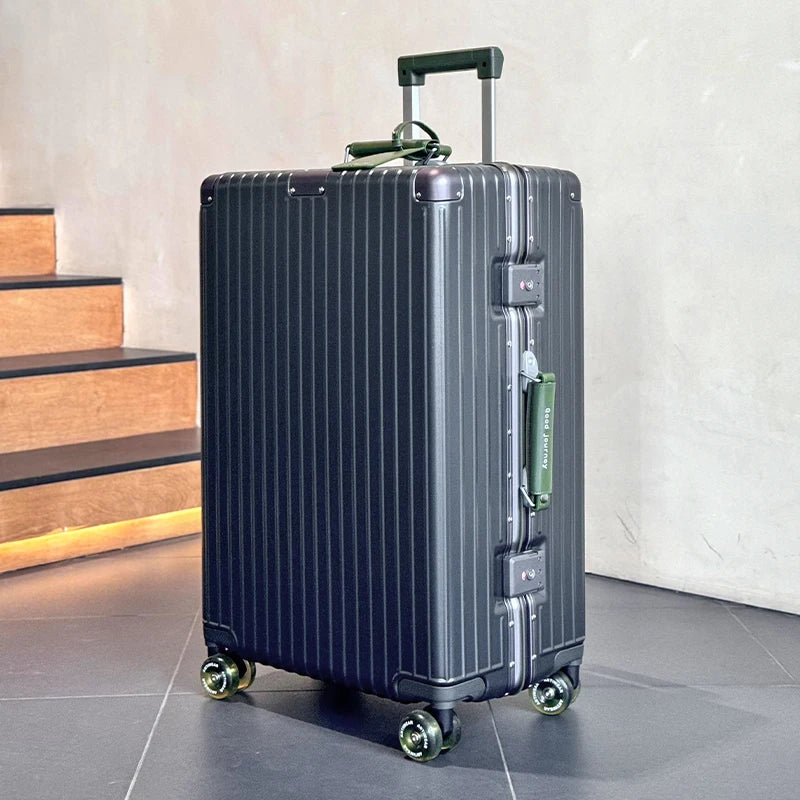 Valise à main Sushimu 20 pouces – Étui en cuir, trolley avec petite serrure à combinaison