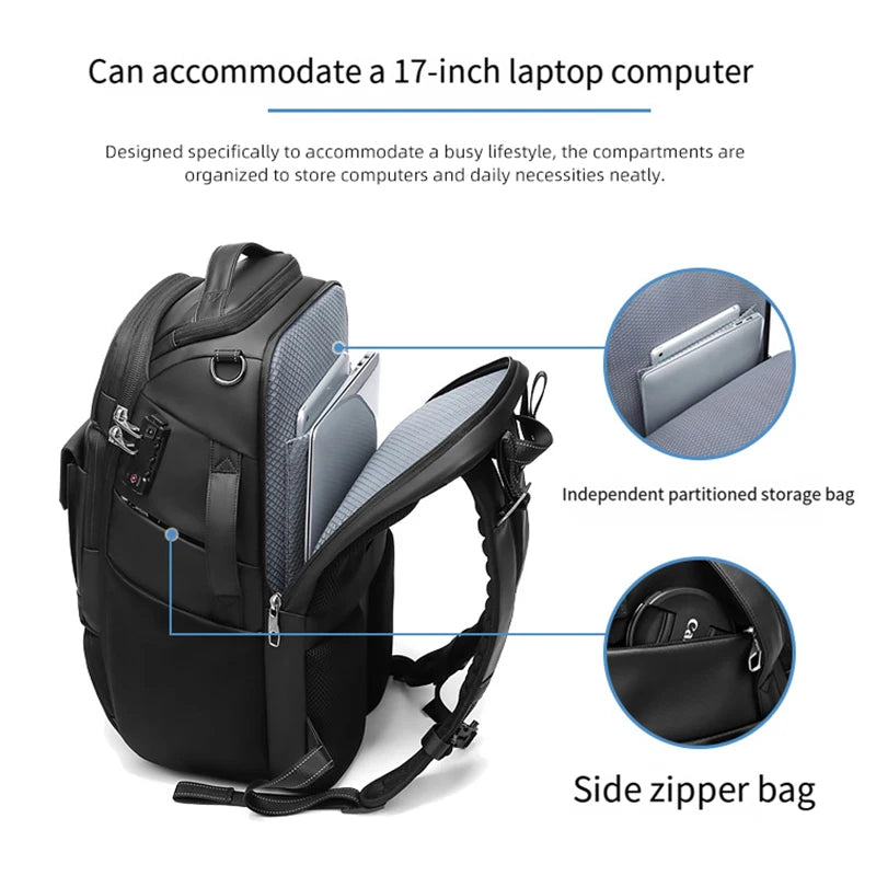 Sac à dos SUSHIMU – Double épaule pour appareil photo, étanche et antivol, grande capacité