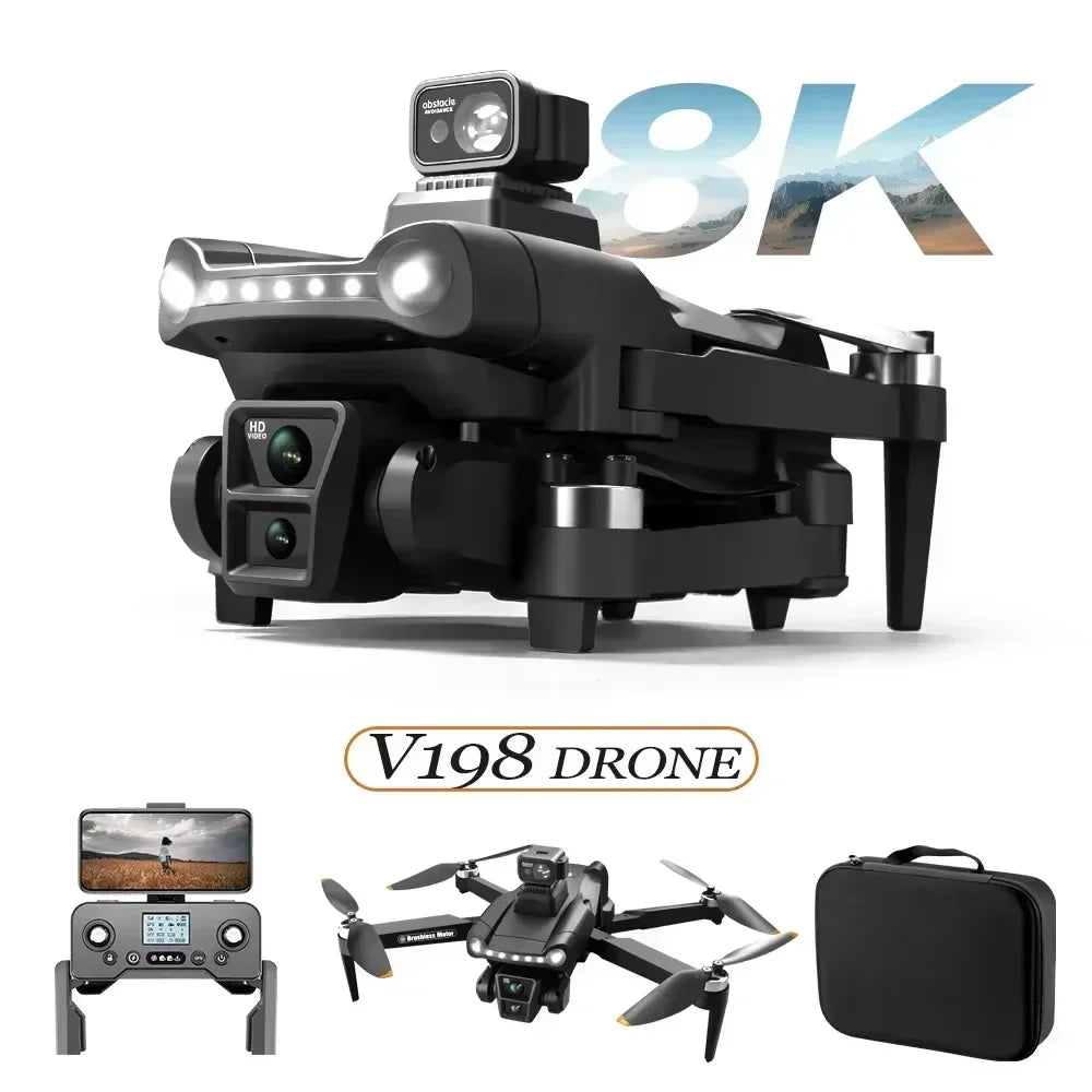 Drone Xiaomi MIJIA V198GPS ESC 8K HD nouveau Drone sans balais Laser évitement d'obstacles aérien optique pliable