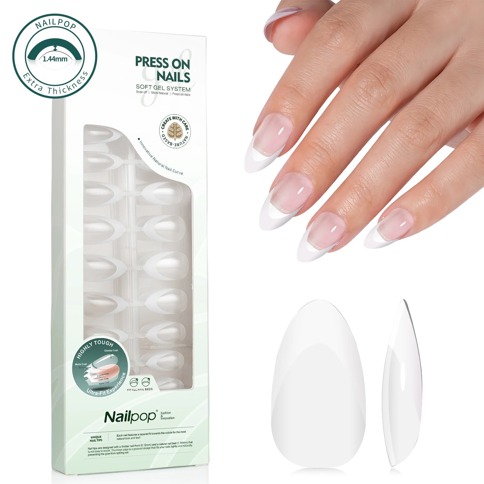 Press On Français Ultra Fit 140 pcs