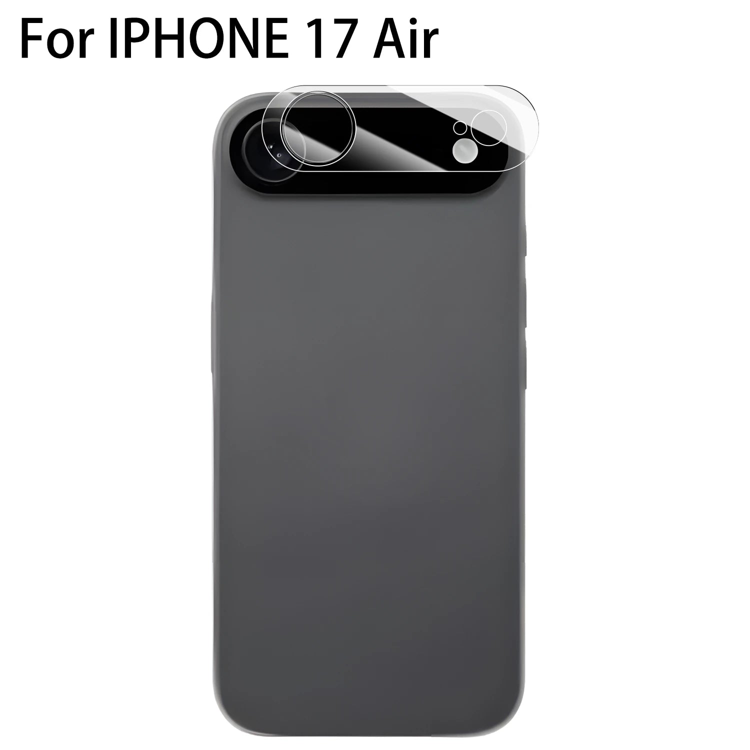 Film en verre trempé pour objectif de caméra – Couverture complète pour iPhone 17 Pro Max / 17 Air