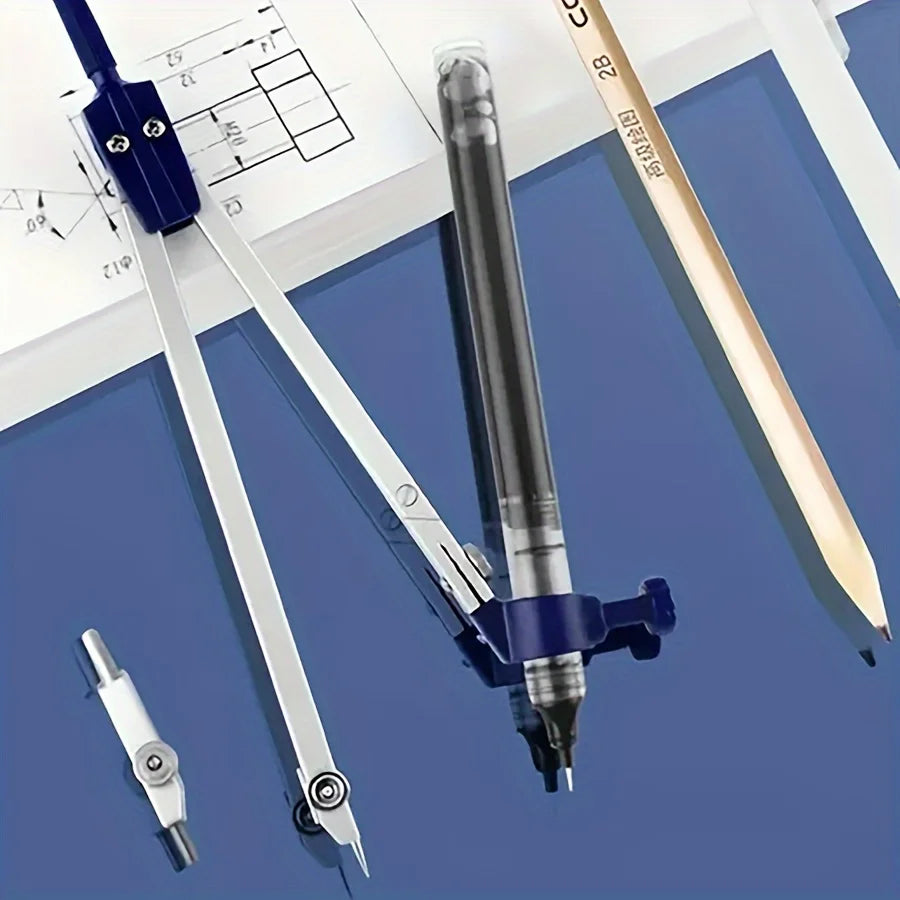 Coffret de dessin, kits de géométrie et d'ingénierie, outils de dessin et de construction, etc. 15 pièces