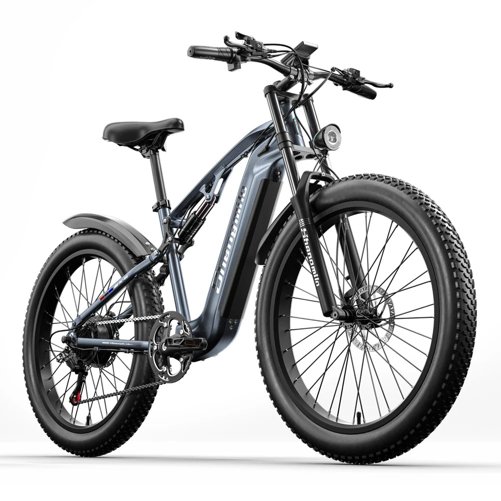 Vélo électrique Shengmilo MX05 1000 W pour adulte, VTT électrique, batterie 48 V 17,5 Ah, vélo électrique pour homme, gros pneus