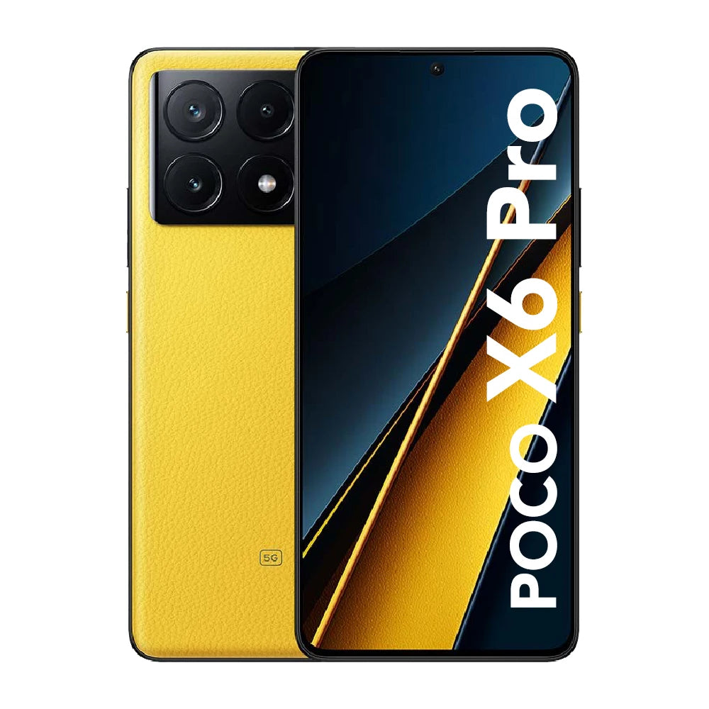 Téléphone portable Xiaomi POCO X6 Pro 5G, 8 Go, 256 Go, 12 Go, 512 Go, NDavid EU Charger, Global Version, Mobile Phone