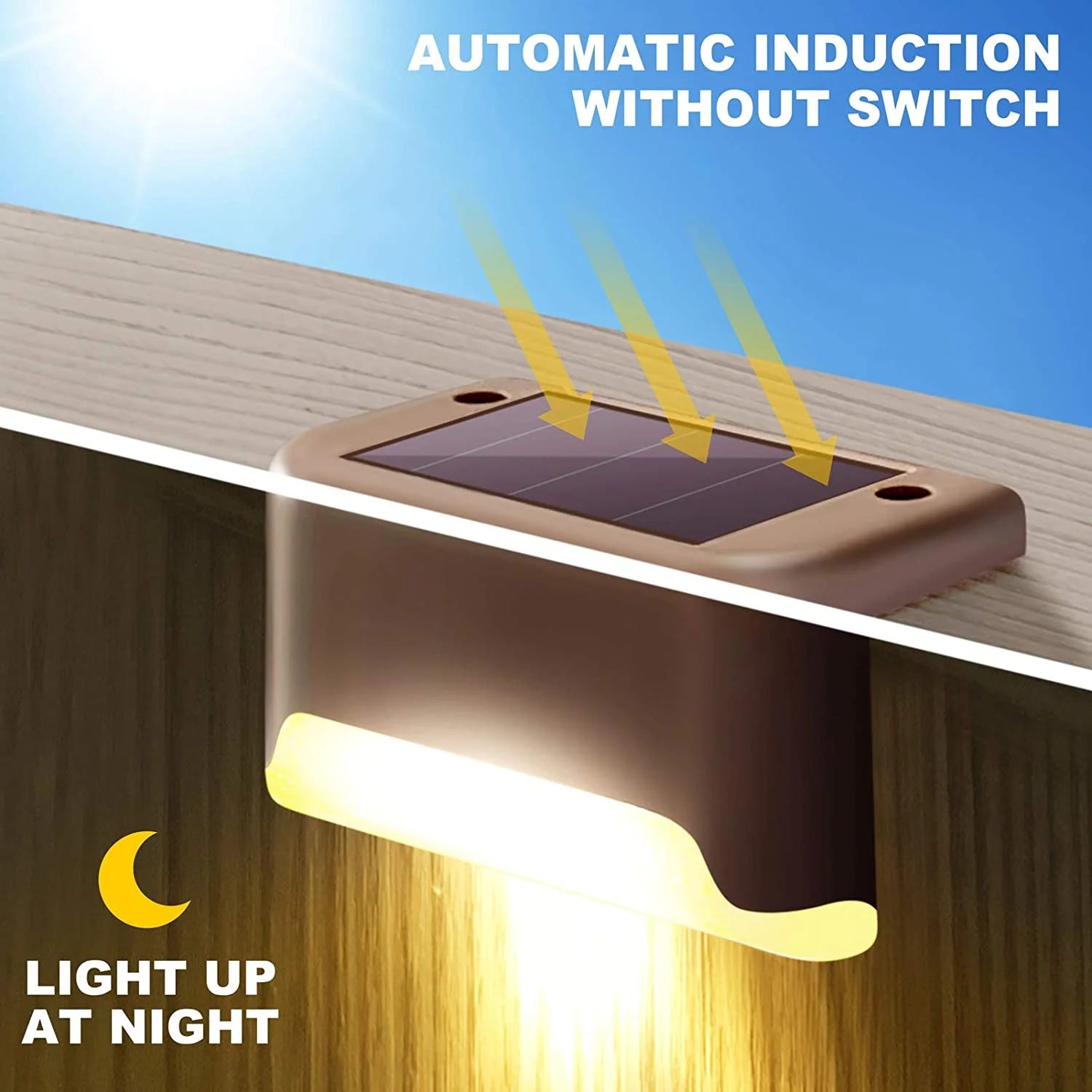 Lampes Solaires LED d'Extérieur, Étanches, Idéal pour un Jardin, un Sentier, une Clôture, une Cour ou des Escaliers