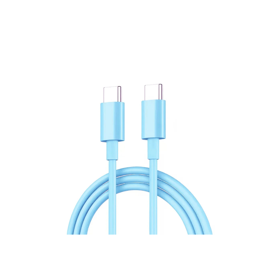 Câble PD 60W Type-C vers Type-C pour iPhone 15 / 16, charge rapide pour Samsung, Xiaomi, Huawei, accessoires de téléphone 1 m / 2 m