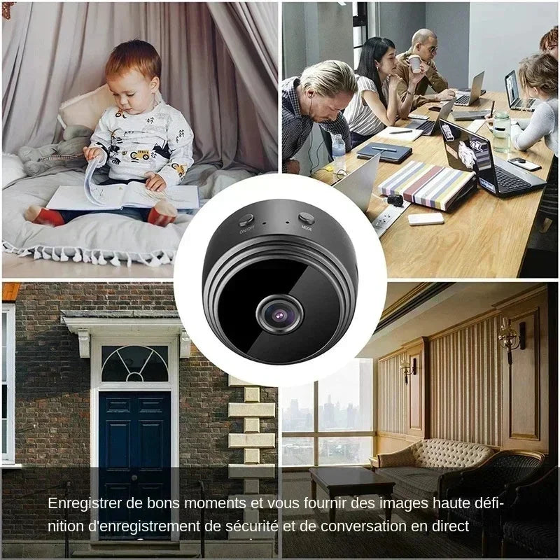 Mini caméra WiFi A9 – Caméra de surveillance sans fil HD pour maison
