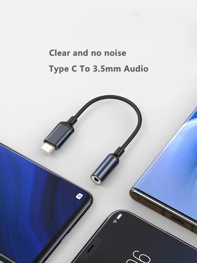 Adaptateur audio USB-C vers Jack 3,5 mm pour iPhone 15 / 15 Pro Max, Samsung Galaxy, Huawei, Xiaomi