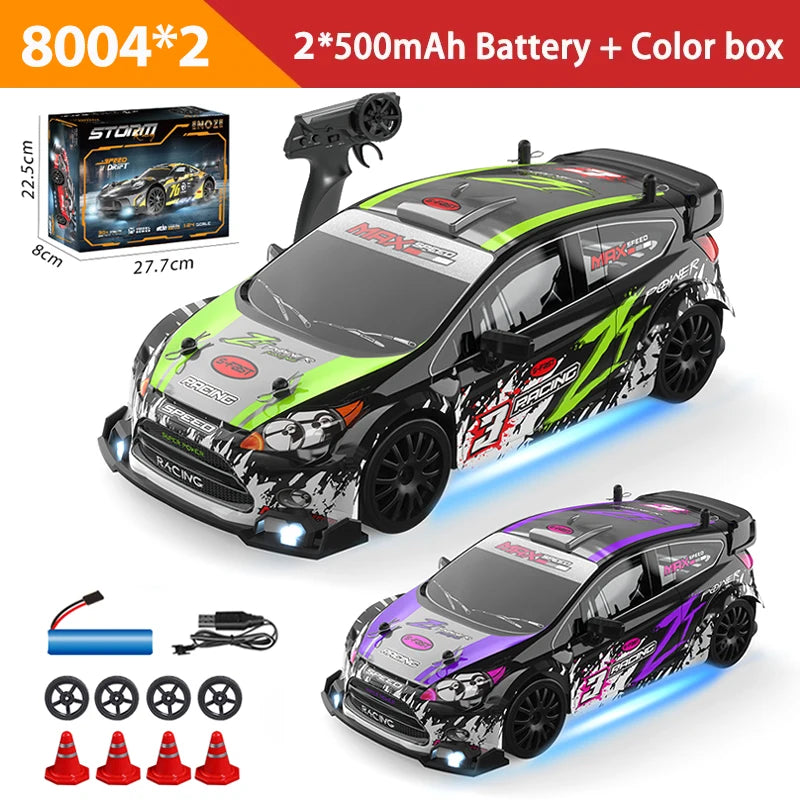 Oike 1:24 télécommande dérive RC voiture 4WD voitures de course à grande vitesse 2.4G modèle de véhicule radiocommandé jouet cadeau pour enfants adultes