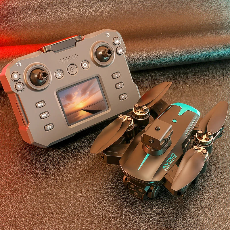 Drone Hospcreen K12Max 4K HD, 3 Caméras, Moteur Brushless, Évitement d’Obstacles, Quadricoptère Pliable RC, Jouet Télécommandé 2024