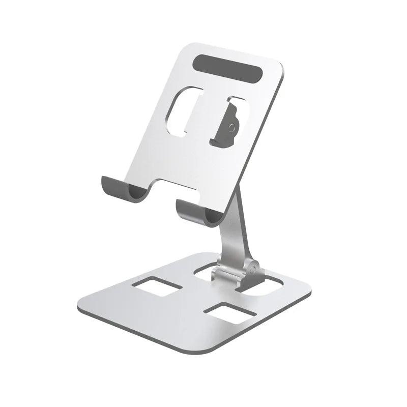 Support de téléphone de bureau pliable universel en alliage d'aluminium, support de montage pour téléphone portable, support en métal de bureau pour tablette