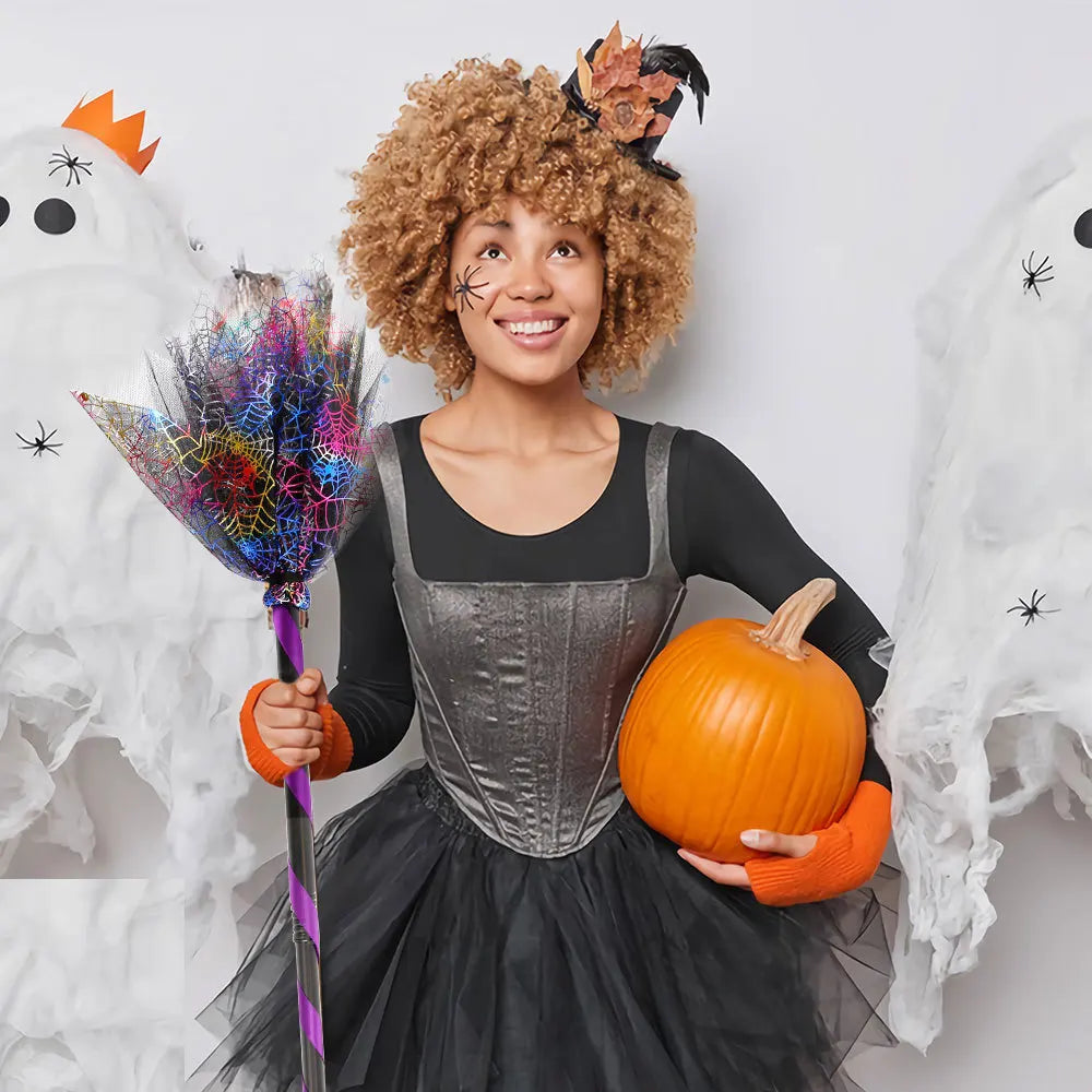Décoration Balai de Sorcière pour Enfants – Accessoire Halloween, Photo