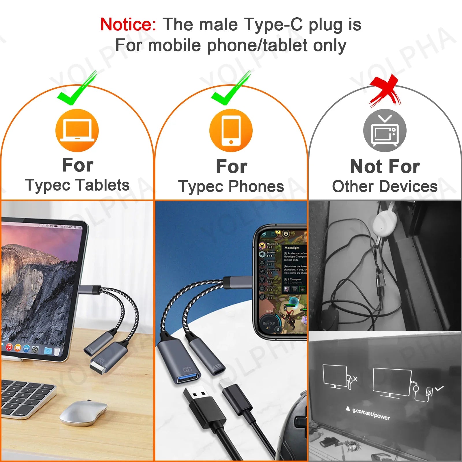 Câble adaptateur de téléphone USB C OTG 2 en 1, type C vers USB A, avec port de charge PD, pour Samsung, Huawei, Xiaomi, téléphone, ordinateur portable, tablette