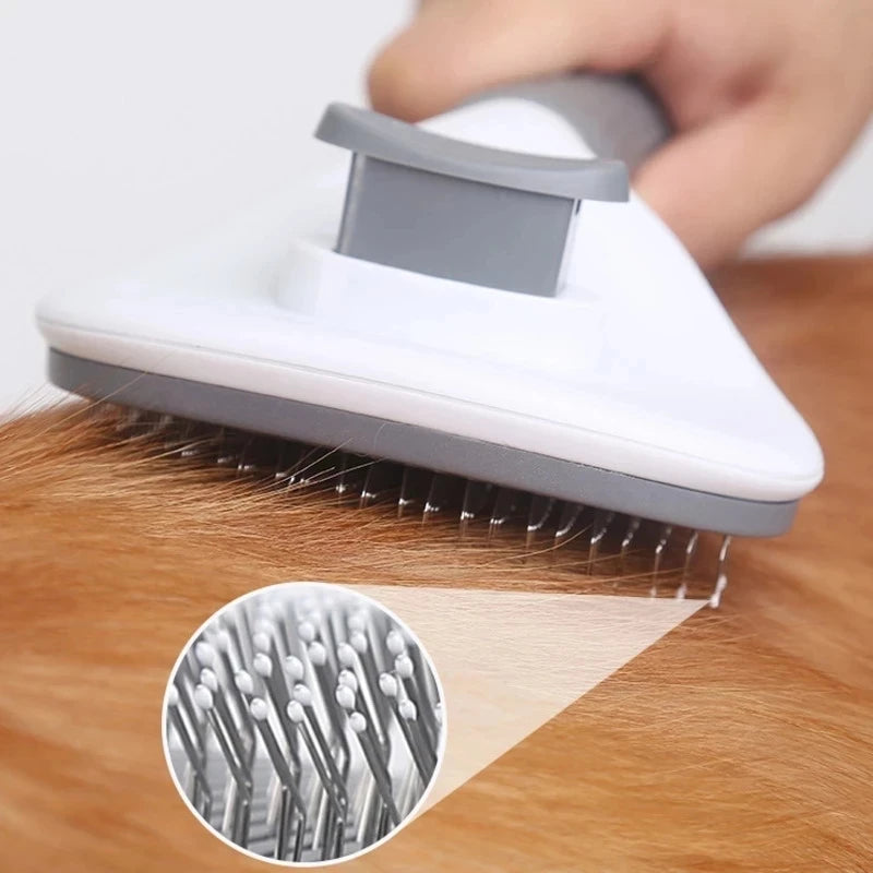 Brosse de Toilettage en Acier Inoxydable pour Chat et Chien, Peigne d'Épilation pour Animaux de Compagnie, Accessoires