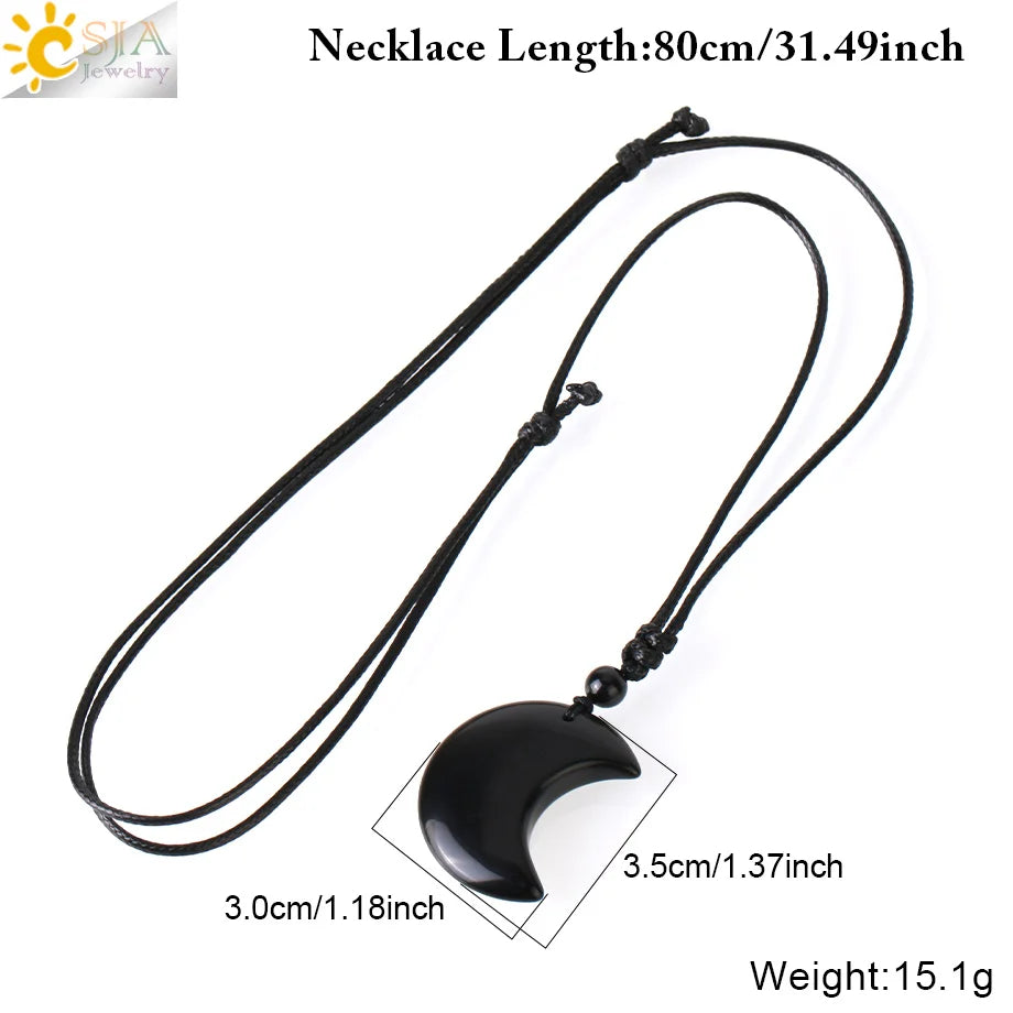 Pendentif pierre naturelle collier en cristal cristaux  de lune, pendentif en pierre naturelle