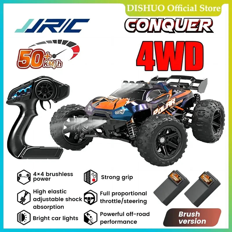 Voiture RC JJRC-Coche Teledirigido 1:14, Escoacrylate Motor Sin en 70 KM/H. Voiture de course télécommandée, haute vitesse, 50 km/h