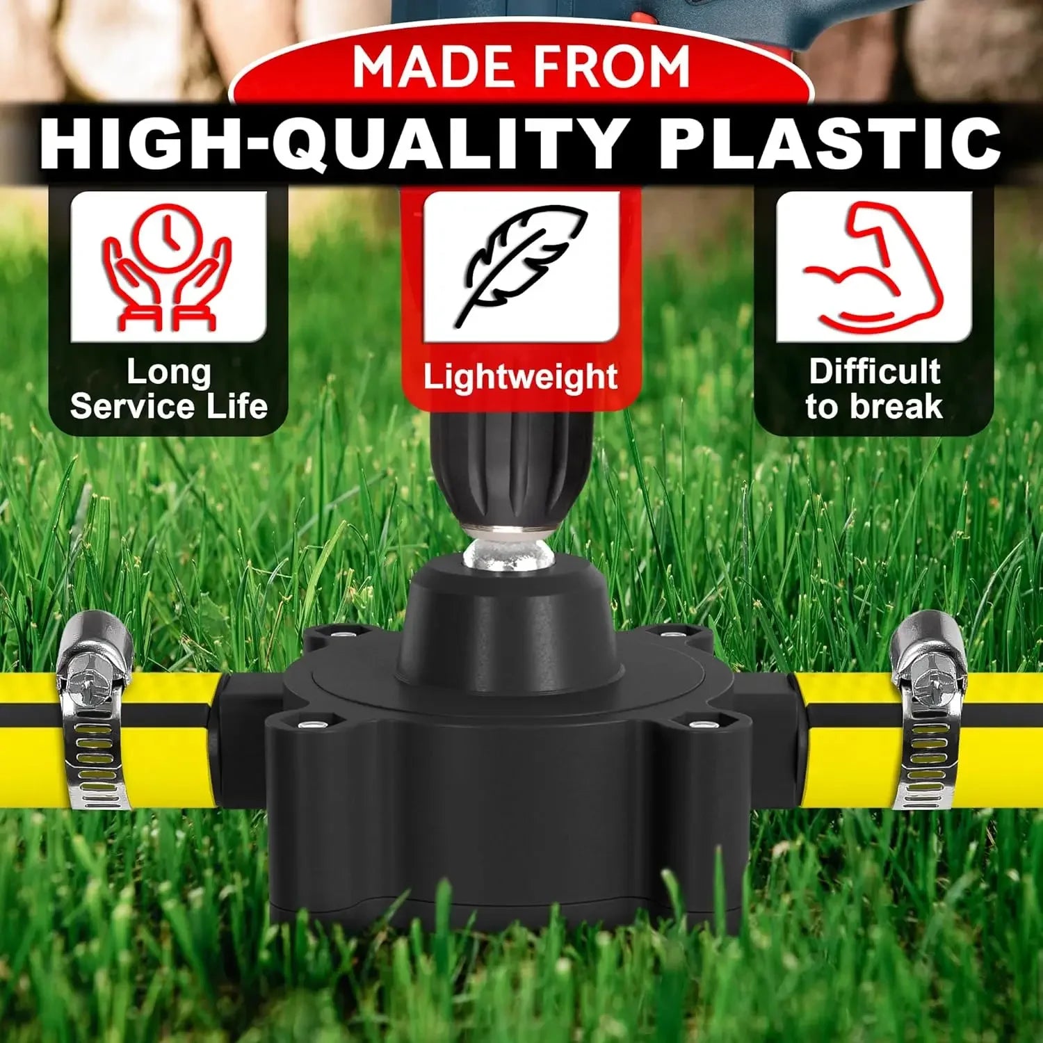 Pompe de perceuse électrique portable, auto-amorçante, pompes de transfert de liquide, petite pompe à eau domestique 62, outil de jardin extérieur