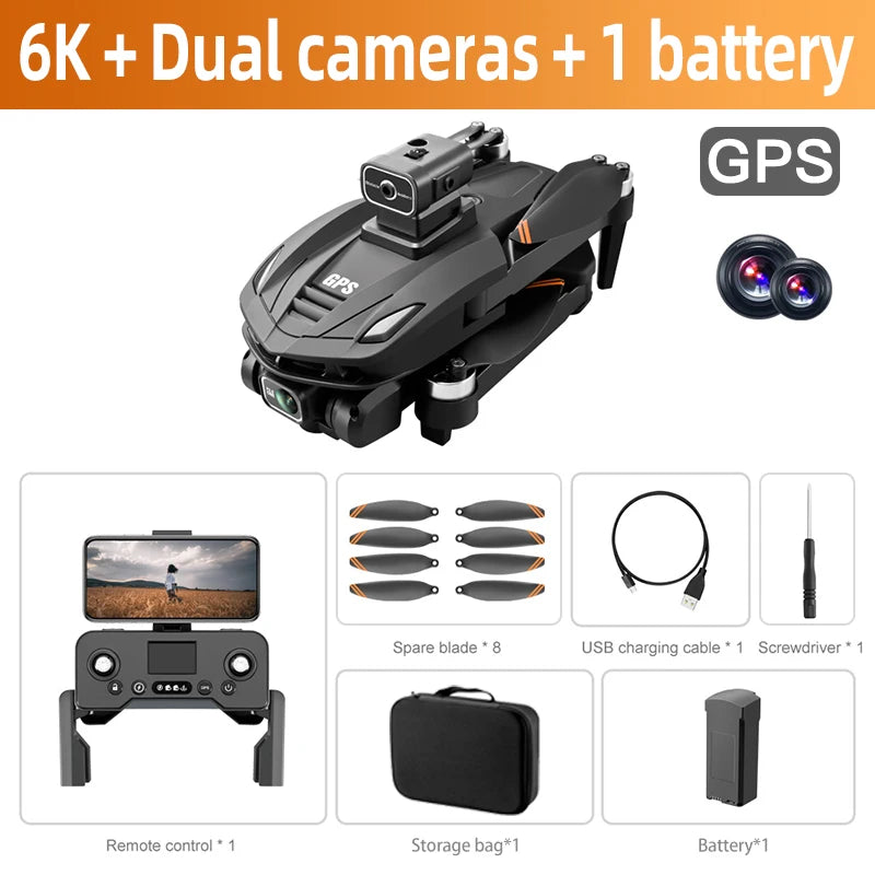Drone Xiaomi Mijia V168 8K 5G GPS professionnel avec caméra HD, photographie aérienne, double caméra omnidirectionnelle, évitement d'obstacles, drone original