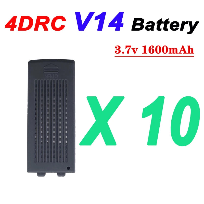 Batterie de Drone 1S Originale 4DRC V14, 3.7V, 1600mAh, pour 4D V14, Accessoire pour Hélicoptère, Quadrirotor RC, Pièce Détachée, Mise à Niveau, 3.7V