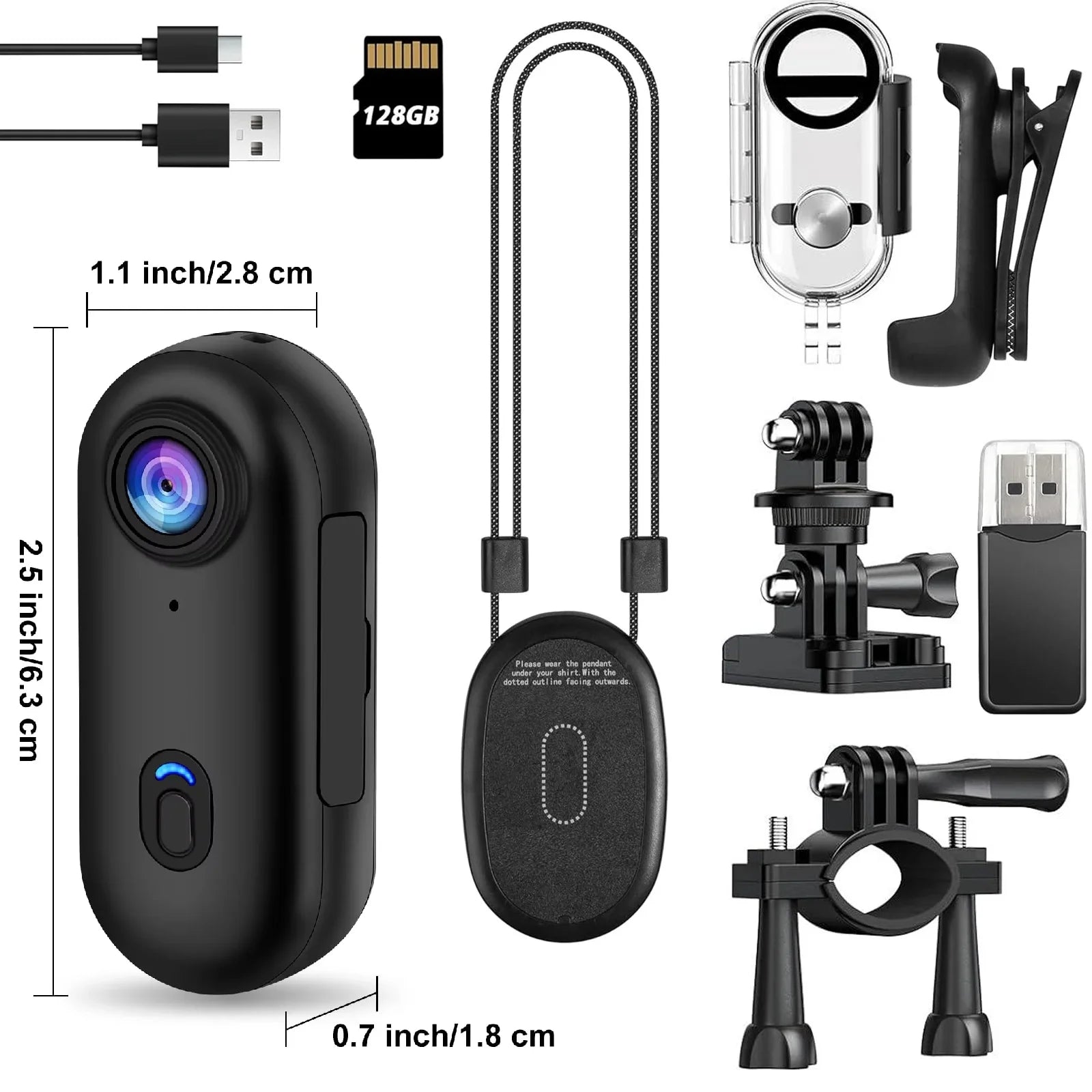 Mini Caméra 4K JETO H88 – Caméra d’Action WiFi Magnétique Étanche 30 m pour Moto, Vélo, Casque et Vlog