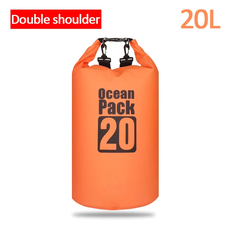 Sac étanche en PVC pour l'extérieur, 5L 10L 20L 30L, rangement pliable pour plongée, pour hommes et femmes, plage, natation, Rafting