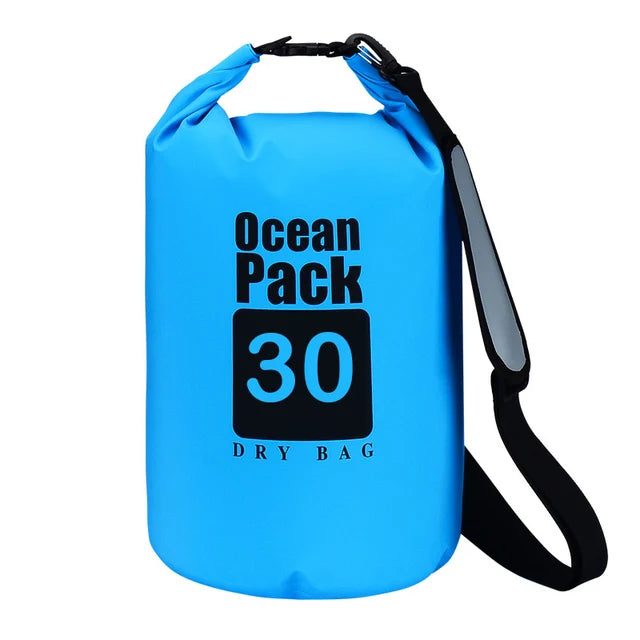 Sac étanche en PVC pour l'extérieur, 5L 10L 20L 30L, rangement pliable pour plongée, pour hommes et femmes, plage, natation, Rafting