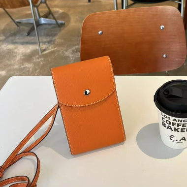 Petit Sac à Bandoulière Personnalisé en Cuir de Palmier – Sac de Téléphone pour Femme