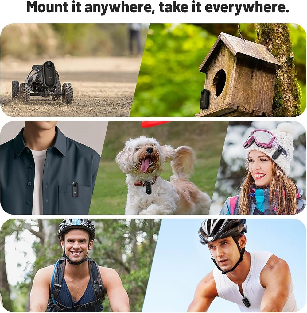 Caméra d'action magnétique POV 4K JETO JT-88 – Mini WiFi, Portable, Enregistreur Vlog