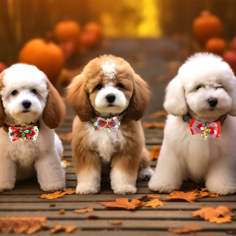 Collier décoratif pour animaux de compagnie, père Noël, wapiti, chat, chien