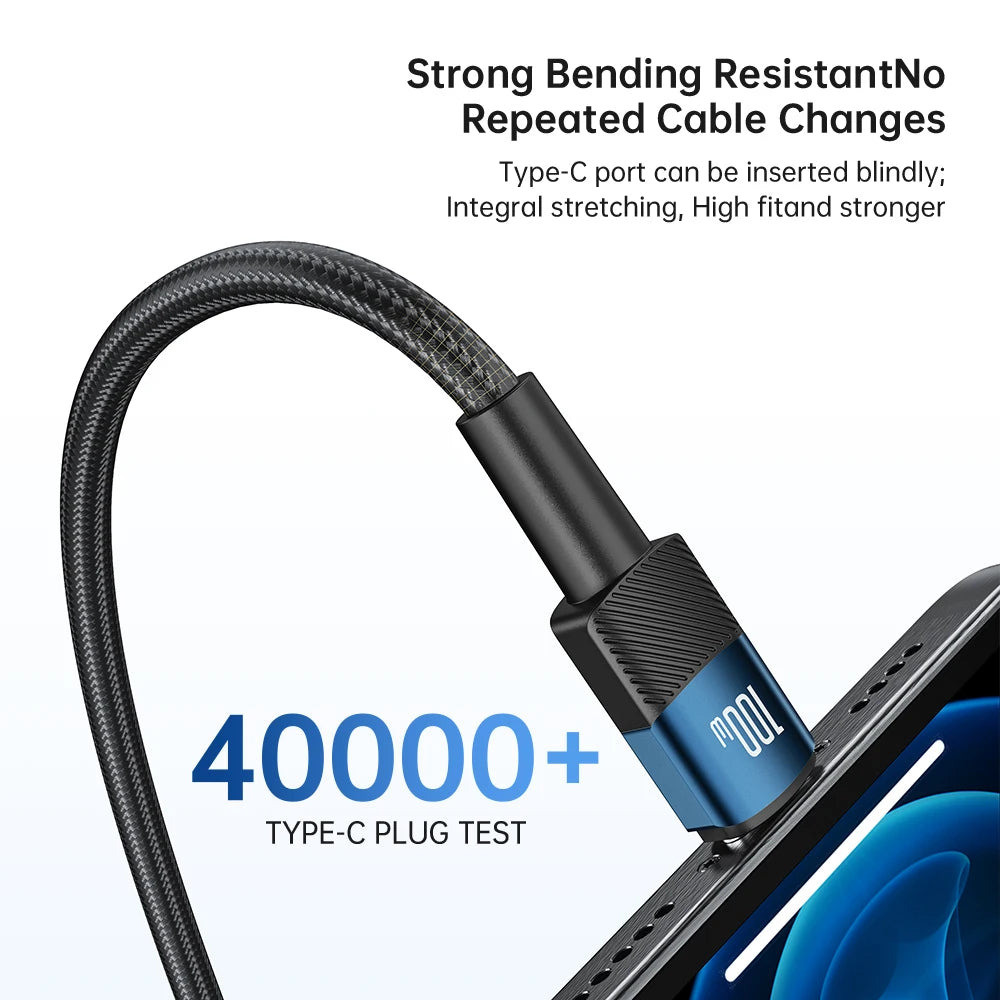 NNBILI 2024 Schnellladekabel, neues 100-W-USB-C-auf-USB-C-PD-Kabel, Schnellladekabel, 1 m/2 m Kabel für iPhone 15 Pro Max, MacBook, Samsung, Xiaomi, Huawei