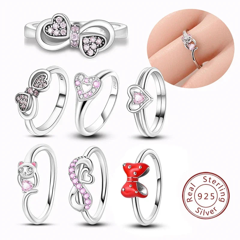 Bagues en zircon coloré Soleil Lune Étoile pour femmes.