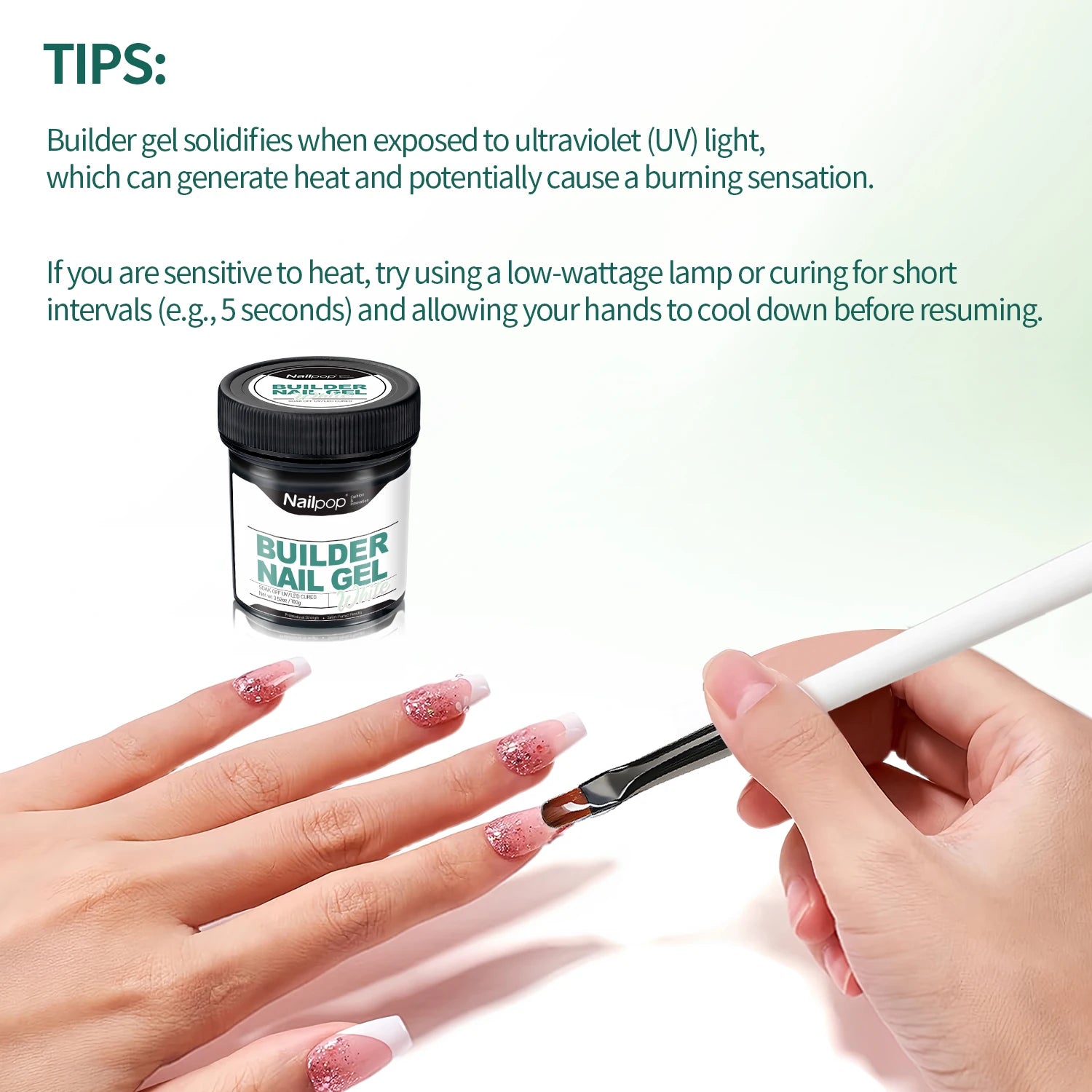 Gel de Construction UV/LED - Builder Gel Nailpop Milky Smooth 30 g ou 100 g