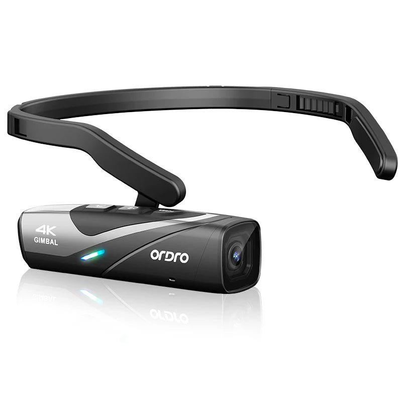 Caméra d'action portable Ordro EP8 Head Vlog 4K 60 ips pour vidéos YouTube, caméscope numérique pour casque de moto, stabilisation de caméra