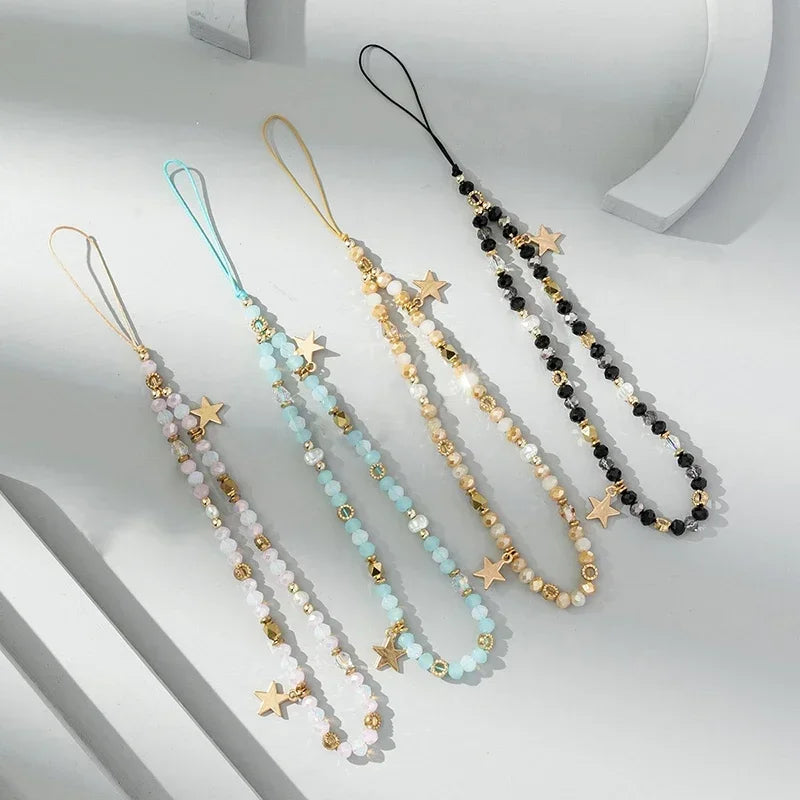 Chaîne perlée pour téléphone portable, corde de suspension pour femmes, bijoux